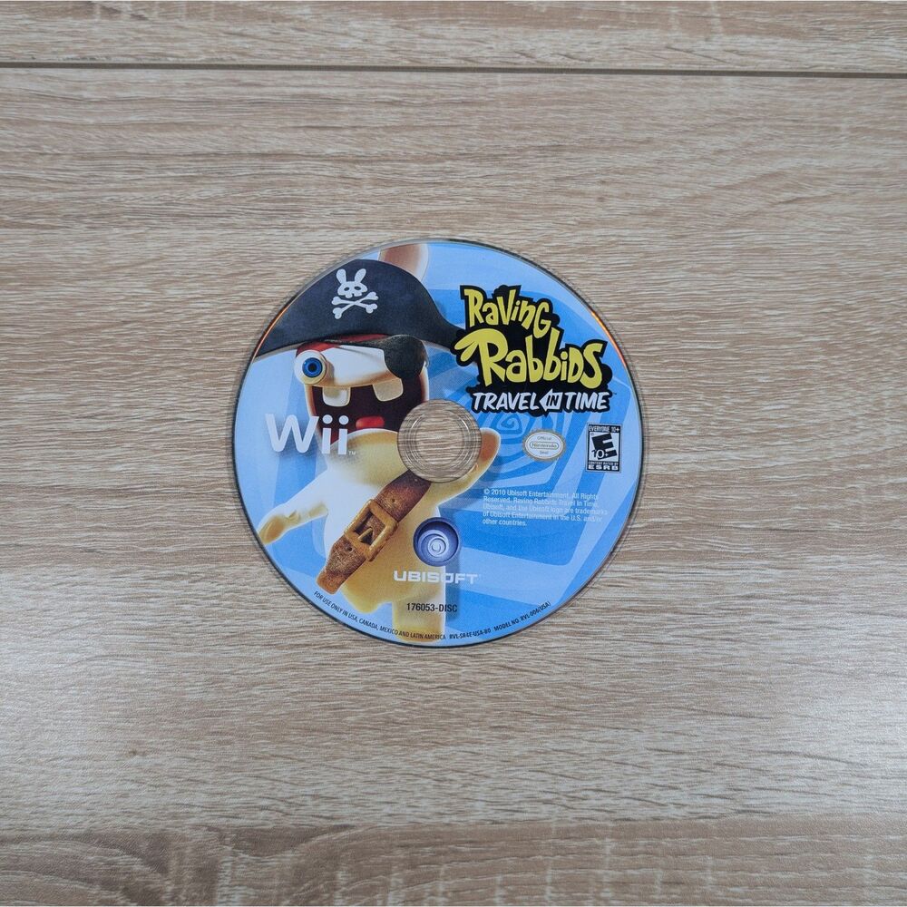 Raving Rabbids: Travel in Time – Nintendo Wii Game (Disc Only)Tested